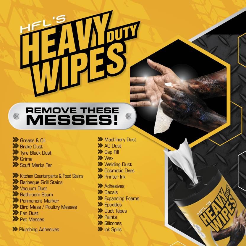 HFL'S HeavyDutyWipes Fabric Car Cleaning Wipes 1000's of uses at Rs  250/piece in Kovilpatti